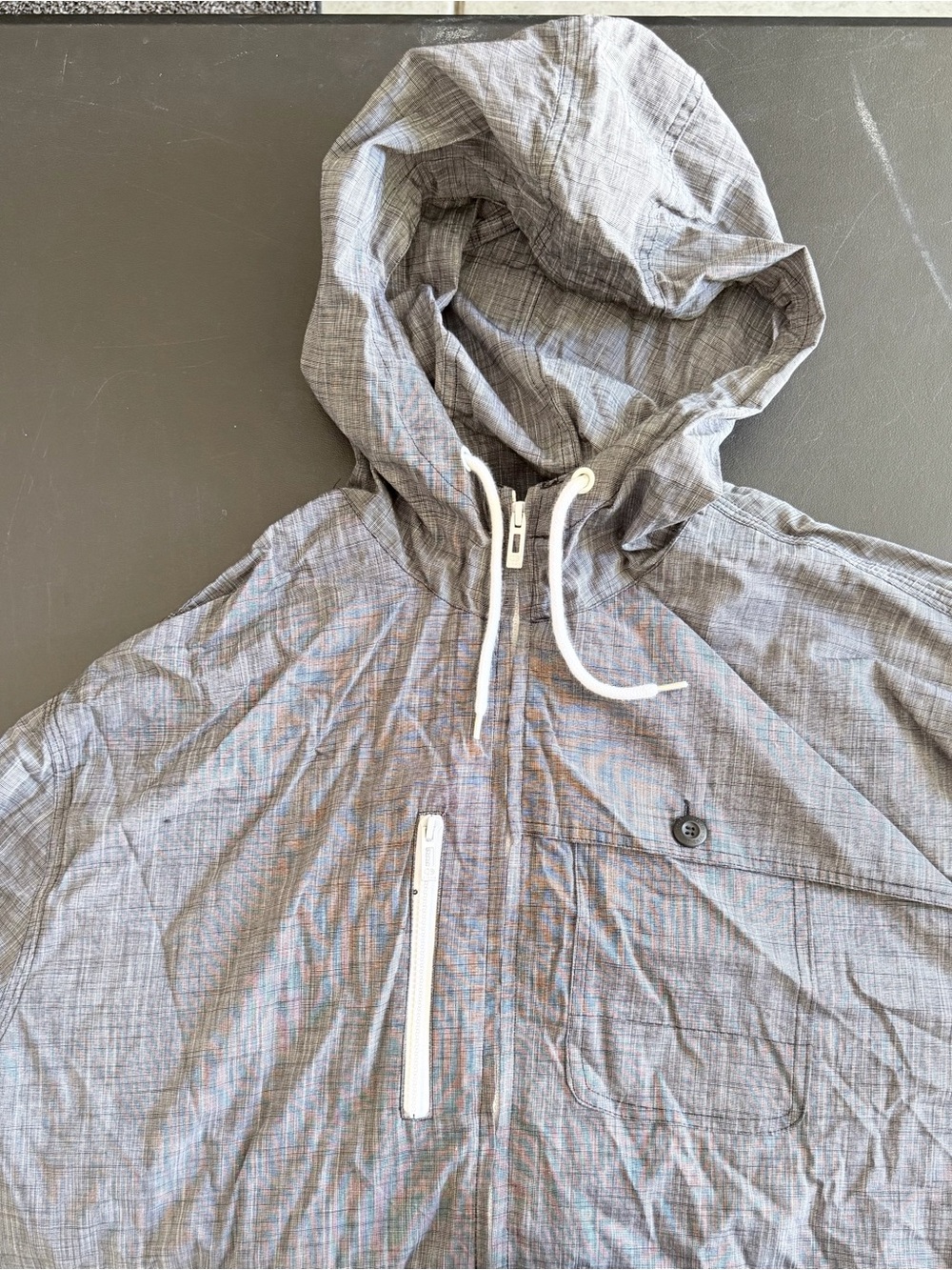 Ecko Unlimited Gray Hooded Kids Raincoat